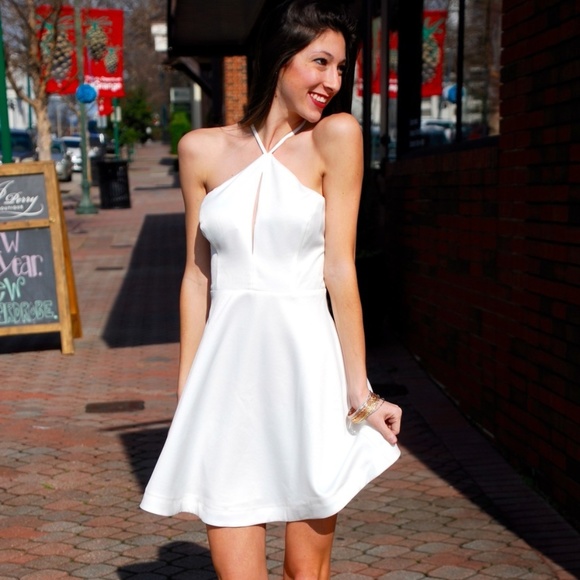 Off White Fit and Flare Dress - Picture 6 of 6